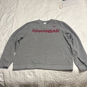 Nike Arkansas Razorbacks Crewneck Sweatshirt - Size Large - Excellent Condition